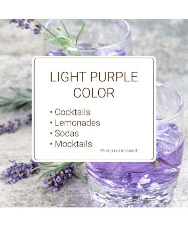 Monin Lavender Syrup - Aromatic & Floral Natural Flavor for Cocktails, Lemonades, and Sodas - 750ml (25.4 Fl Oz) - Non-GMO, Gluten-Free - Buy Online on GoSupps.com