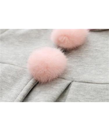 TMEOG Cute Rabbit Ears Cloak Hooded Coats for Baby Girls | 2-3 Years Grey - Buy Online on GoSupps.com