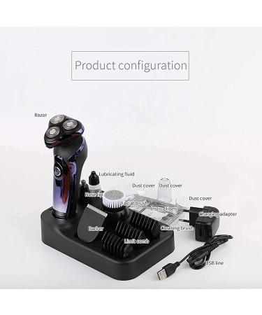 4 in 1 Electric Shaver & Hair Clippers for Men - Rechargeable Rotary Razors Beard & Nose Hair Trimmer Grooming Set - Buy Online on GoSupps.com