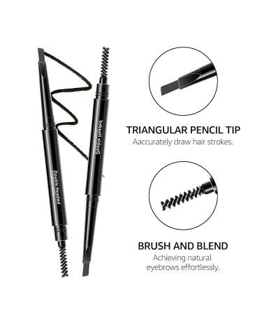 Shop Waterproof Brown Eyebrow Pencil - Long-Lasting & Smudge-Proof Makeup with Multi-Function Brush for Natural Brows - Buy Online on GoSupps.com