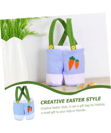TIDTALEO Candy Pants Bag Rabbit Print Buckets Easter Bucket Easter Bags Easter Gift Bags Easter Egg Holder Bunny Tote Bag Easter Tote Bags for Kids Easter Party Child Cloth Canvas Bag Jesus 18X15X7CM Blue - Buy Online on GoSupps.com