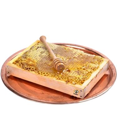 2 x 300g Raw Honeycomb Of Wildflower In Wood Frame - Pure Natural Honey Comb - Unpasteurised - Buy Online on GoSupps.com