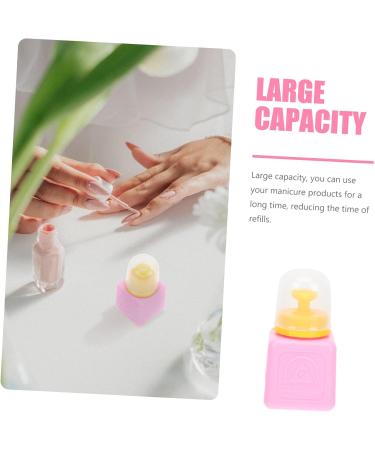 Ipetboom 1pc Squeeze Bottle Makeup Remover Bottle Nail Polish Remover Bottle Nail Color Remover Dispenser Nail Polish Dispenser Pump Nail Alcohol Supplies Pink Liquid Plastic Abs 10x5.3cm Pink - Buy Online on GoSupps.com