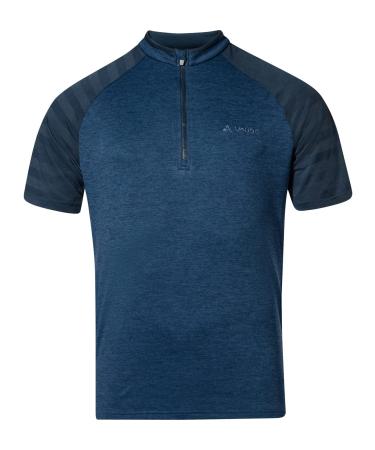 VAUDE cycling jersey Tamaro III - cycling shirt for men short sleeve breathable functional shirt ideal for cycling L Dark Sea