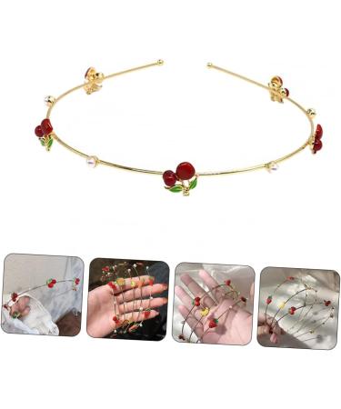 MAGICLULU Strawberry Headband Accessories Braided Hair Headbands Cupid Halloween Decor Head Band Hair Bands for Decorative Hairband Make up Miss Clothing Alloy (iron) - Buy Online on GoSupps.com