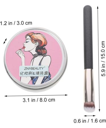 Beatifufu Makeup Brush Cosmetic and Cleaning Tools Portable Washing Scrubber Cleaning Pad Brush Sponge Brush Cleaner Mat Partial Eyelash Curler Cleaning Mat Makeup Utensils Artificial Fiber - Buy Online on GoSupps.com