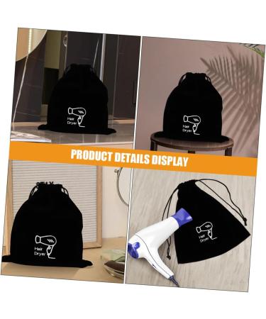 Healeved Flannel Hair Dryer Bag Flat Ironing Travel Bag Hair Dryer Travel Pouch Travel Bag for Blow Dryer and Hair Tools Hair Dryer Attachments Storage Hair Dryer Bag for Traveling - Buy Online on GoSupps.com