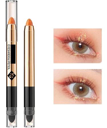 Eyeshadow Pencil Crayon - Waterproof Long Lasting Eyeshadow Stick for Women Girls 2 in 1 Long Lasting Shimmer Cream Eyeshadow Pencil Crayon for Party Datings Sugar Orange Deyao 02#sugar Tachibana - Buy Online on GoSupps.com