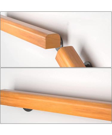 Wall Mount Wooden Handrails for Indoor Stairs 1Ft-20Ft Safety Non-Slip Stair Railing Professional Pine Stair Hand Rail Support Rod Complete Kit with Metal Handrail Brackets/18Ft - Buy Online on GoSupps.com