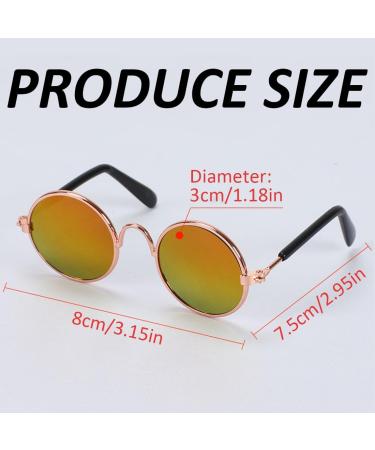 FEZF 4 Pieces Dog Glasses for Small Dogs | Stylish Sunglasses for Puppies & Kittens | Pet Eyewear - Buy Online on GoSupps.com