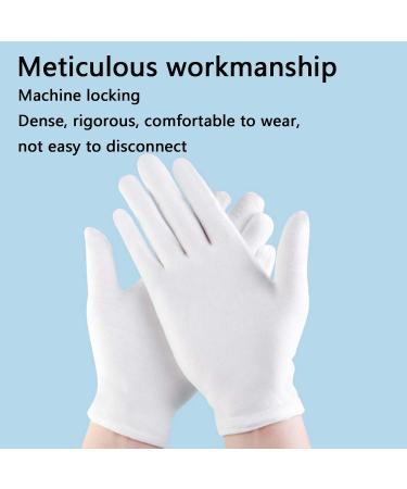 10 Pairs of Cotton Moisturizing Gloves for Men & Women - Comfortable Breathable Skin Care & Jewelry Examination Gloves - Buy Online on GoSupps.com