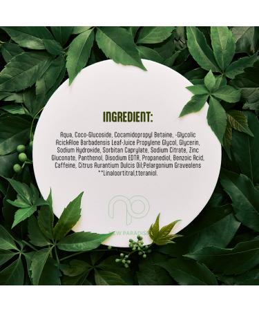 NEW PARADISE Glycolic Acid Facial Cleansing Foam | Exfoliating Brightening Cleanser with Aloe Vera & Pro-vitamin B5 | Animal Test Free | International Shipping Available - Buy Online on GoSupps.com