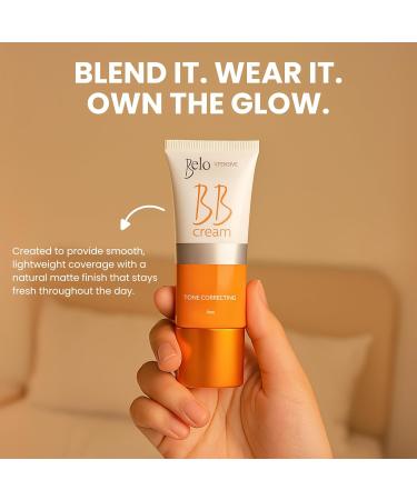 Belo Essentials Intensive BB Cream Medium Tone | Hydrating Long-Lasting Face Makeup Primer Concealer & Foundation | Natural Matte Finish with Medium Coverage - 50ml Single Bottle - Buy Online on GoSupps.com