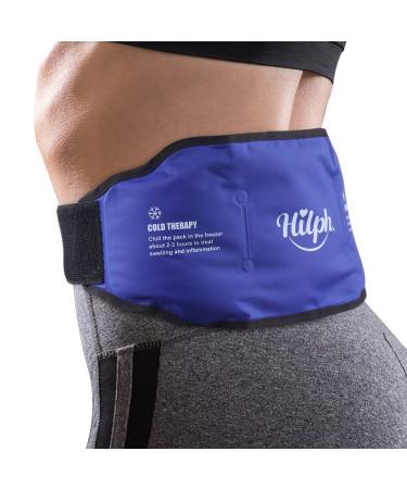 Hilph Ice Pack for Back Pain Relief Reusable Lower Back Hot Cold Pack Wrap with Adjustable Strap Lumbar Ice Pack Wrap for Back Injuries Shoulder Knee Elbow Sciatic Nerve Coccyx Tailbone Pain - Buy Online on GoSupps.com