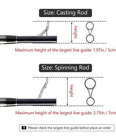 BASSDASH Angelruten Sock Fishing Cover - Protective Rod Sleeve for Spinning Rods up to 7.5 ft | Durable & Stylish Fishing Rod Covers - 4 Pack - Buy Online on GoSupps.com