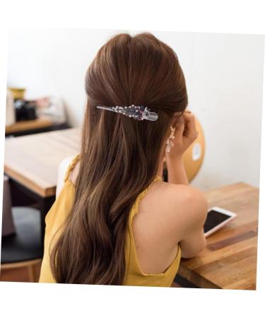 DOITOOL 1PC modeling rhinestones womens hair clips Accessories decor Korean version Peacock hairpin French crystal clip make up animal grace Hair piece french decor - Buy Online on GoSupps.com