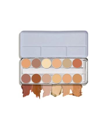 Kryolan 75004 Dermacolor Camouflage Creme Palette 12 Colors 4 Color Options: A B C Caribbean (C) by Kryola