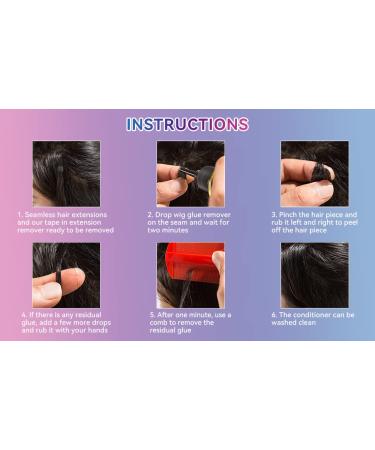 Tape in Extension Remover & Wig Glue Remover Spray - Fast Acting Adhesive Solvent for Hair Replacement - No Residue - 118ML - Buy Online on GoSupps.com