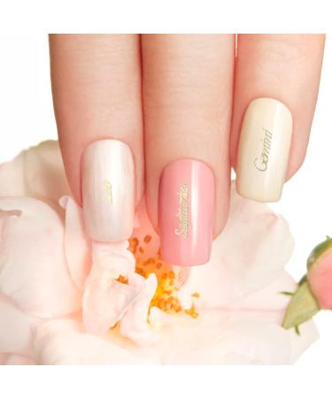 Beavorty 1 Box Zodiac Alphabet Ornaments Girl Nail DIY Adornment zodiac nail sequins manicure letter stickers for nails 12 Constellations Nail Charm Nail supplies hollow out copper sheet 3d - Buy Online on GoSupps.com