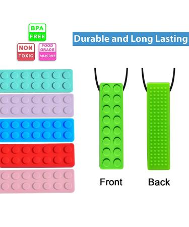 Sensory Chew Necklaces for Kids and Adults - Nail Biting Treatment for Autism - Set of 6 - Buy Online on GoSupps.com