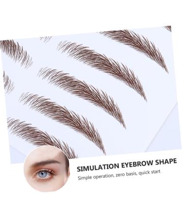 Housoutil 10 Pcs Eyebrow Stickers Temporary Brow Tattoos Artificial Eyebrow Cosmetic Eyebrow Trimming 6d - Buy Online on GoSupps.com
