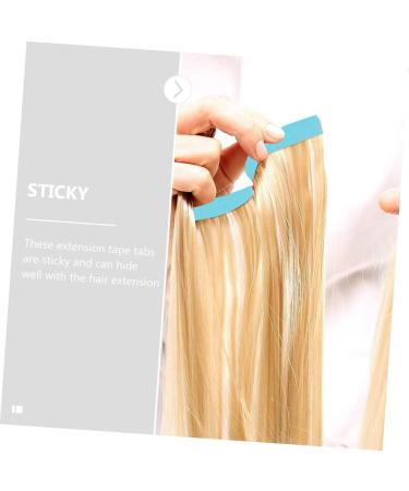 32 Sheets Seamless Hair Extensions Hair Extension Supply Hair Extension Holder Hair Bands for Women Waterproof Wig Tape Wig Tape for Lace Wigs Miss Pu Blue Glue Double Sided - Buy Online on GoSupps.com