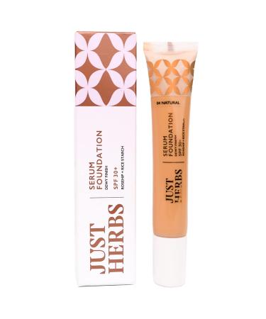 Just Herbs Serum Foundation for Face Makeup with SPF30+ Dewy Finish Full Coverage Makeup Foundation For All Skin Types 20 ml