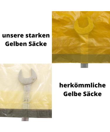 Extra Strong Yellow Recycling Bags 27 - 90 Liters DSD Compliant | Durable Eco-Friendly Solutions - Buy Online on GoSupps.com