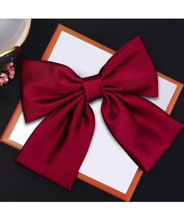 Large Hair Bows Clip 1 Piece Large Hair Clip Fabric Hair Bows Clip Hairpin Bow Bowknot Hair Clips Bow Hair Clips Fabric Hair Accessories for Women Lady Children M Green - Buy Online on GoSupps.com