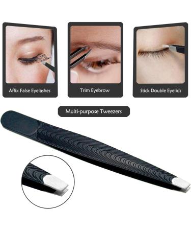 Fitdon Eyebrow Set: Stainless Steel Tweezers Scissors Brush & Razors | 6-Piece Grooming Kit for Perfect Eyebrows - Buy Online on GoSupps.com