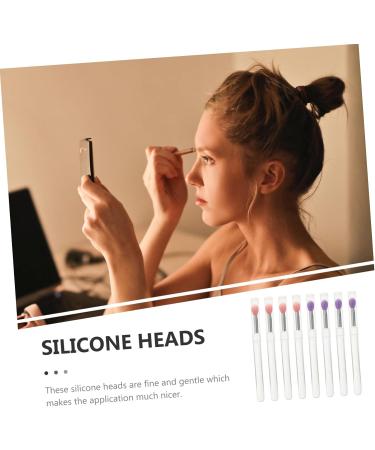 Healeved 16 Pcs Silicone Lip Brush Lip Gloss Brush Lip Scrubber Eye Shadow Makeup Lipstick Eyeshadow Brush Pp - Buy Online on GoSupps.com