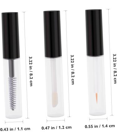 Beavorty Lipstick Bottle Empty Lip Balm Bottle 1 Set Empty Mascara Tubes Eyelash Wand Lip Gloss Tubes Set for DIY Cosmetics Eye Gloss Liquid Tube Empty Lip Gloss Tube - Buy Online on GoSupps.com