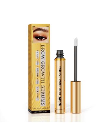 W3W Eyebrow Growth Serum Clinically Proven Peptide Brow Enhancer for Fuller Thicker Brows With Myristoyl Pentapeptide-4 & Botanical Extracts Prostaglandin-Free Safe for Sensitive Skin (5ml)