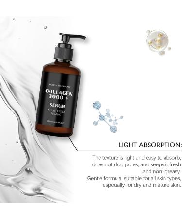 S rum Raffermissant Multi-Peptides et Acide Hyaluronique Soin Anti- ge Intensif avec Hydratation Profonde Texture Fluide Non Grassa pour une Peau Repulp e et Liss e 100ml (100ml 2pc) 2pc 100 ml (Lot de 1) - Buy Online on GoSupps.com