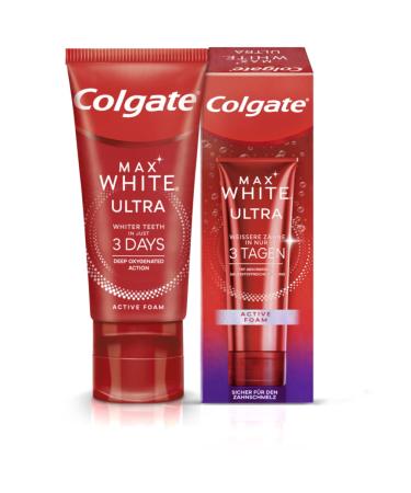 Colgate Max White Ultra Active Foam Toothpaste 50 ml – Whiter teeth in 3 days