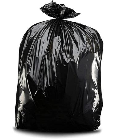 100 Black Bin Bags 50 Litre Heavy Duty Bin Liners 30 Micron Super Strong Refuse Sacks of Size 80 * 100cm