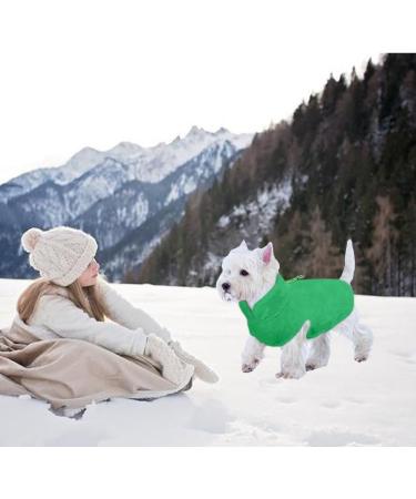 Shop Green M Dog Coat & Sweater for Small Dogs | Chihuahua Clothing for Winter & Indoor/Outdoor Use - Buy Online on GoSupps.com