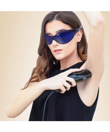 Milisten 2 Pack IPL Glasses | UV Protective Glasses for Hair Removal | Eye Protection Blue - Buy Online on GoSupps.com