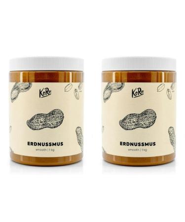 KoRo - Pur e de cacahu tes - 2 x 1 kg - Consistance cr meuse - Sans sucre ajout - Fabriqu e partir de cacahu tes torr fi es 100% sans graisse. 1 kg (Lot de 2)