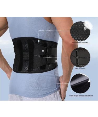 Lower Back Support Brace For Men And Women Breathable Lumbar Decompression Belt Posture Correction Waist Trainer For Instant Back Pain Relief From Injury Herniated Disc And Scoliosis (Color : Black Black L - Buy Online on GoSupps.com