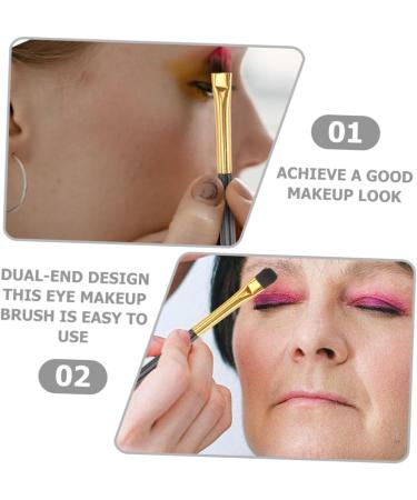 Didiseaon 60 Pcs Double Ended Eyeshadow Brush Precision Eye Shadow Brush Makeup Eyeshadow Brush Eye Shadow Brush for Makeup Eye Makeup Tool Eye Makeup Brush Small Eyeshadow Brush Eye Brush 12.50X0.50X0.50CMx3pcs Goldenx3pcs - Buy Online on GoSupps.com