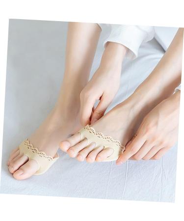 FRCOLOR 9 Pairs Lace Five Toe Socks Non Skid Socks Yoga Socks Foot Pads for Heels Ball of Foot Cushions Half Boat Socks Toe Alignment Socks Forefoot Pads High Heel Gasket Nylon Miss - Buy Online on GoSupps.com