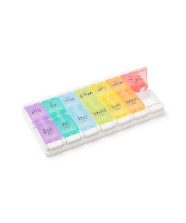 Medline 7-Day Pill Organizer | Easy Push Buttons | International Shipping Available - Buy Online on GoSupps.com