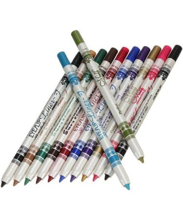 FRCOLOR 12 Eyeliner Pencil Glitter Eyeliner Eye Liner Sharpeners Cosmetic Pencils Set Makeup Pen Water Proof 1 count (Pack of 1) As Shown - Buy Online on GoSupps.com