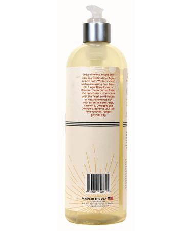 Argan & Acai Moisturizing Body Wash 16 oz - Luxurious Hydration for All Skin Types | Shop Internationally - Buy Online on GoSupps.com
