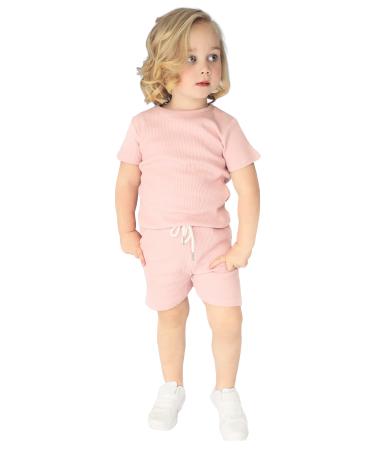 DreamBuy 20 Colours Ribbed Pyjama/Tracksuit/Loungewear Unisex Boys And Girls Pyjamas Baby Clothes Pyjamas For Women And Mens Pyjamas 3-4 Years Cotton Candy