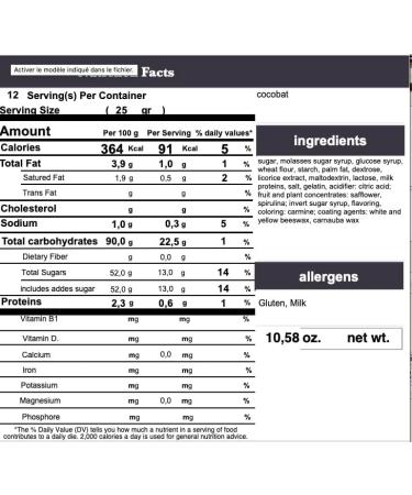 Bonbon r glisse cocobat Haribo - 300g - Buy Online on GoSupps.com