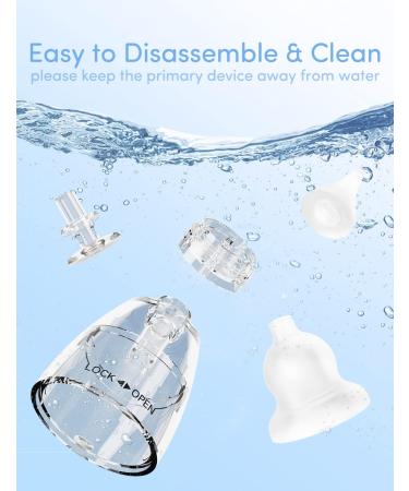 Rechargeable Electric Baby Nasal Aspirator with Music & Light | Food-Grade Silicone Nozzles | Adjustable Suctions - Buy Online on GoSupps.com