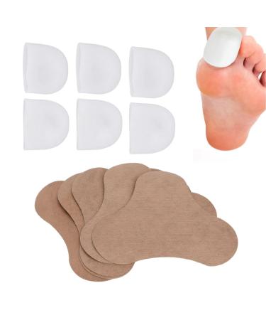 6pcs Soft Gel Toe Protectors Toe Caps Toe Sleeve Protector 5pcs Care Patch for Calluses Blisters Irritations