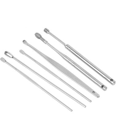 Aatraay Cleang Ear Wax Removal 6Pcs Set Stainless Steel Ear Wax Pickers with Box - Buy Online on GoSupps.com